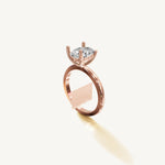 Solitaire 4-Prong Ring with 2ct Oval Diamond 