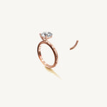Solitaire 4-Prong Ring with 2ct Brilliant Diamond 