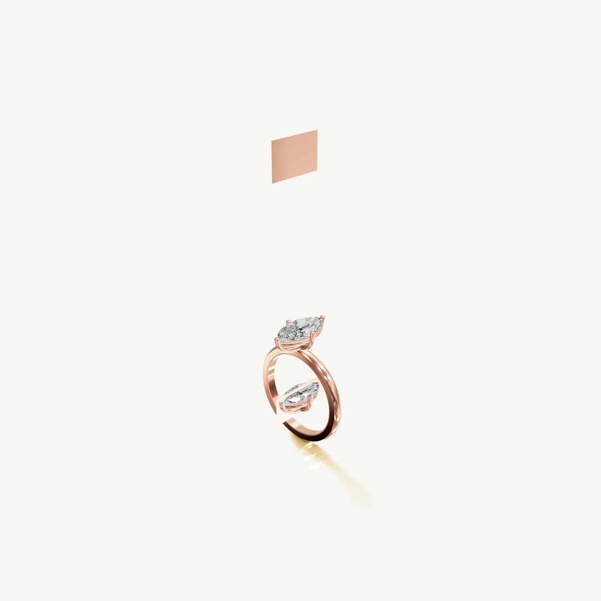 Solitaire 4-Prong Ring with 1.5ct Marquise Diamond 