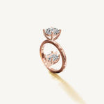 Solitaire 4-Prong Ring with 2ct Cushion Diamond 