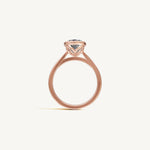 Solitaire Bezel Ring with 0.75ct Cushion Diamond 