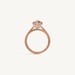 Solitaire Bezel Ring with 3ct Pear Diamond 