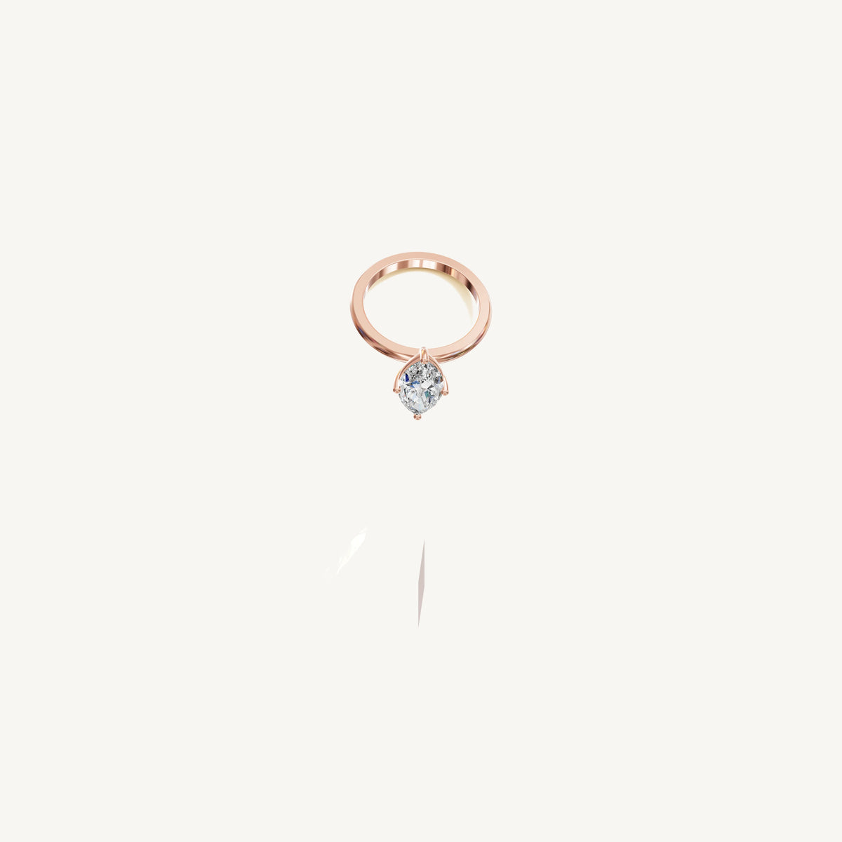 Solitaire 4-Prong Ring with 2ct Marquise Diamond 