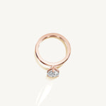 Solitaire 4-Prong Ring with 2ct Pear Diamond 