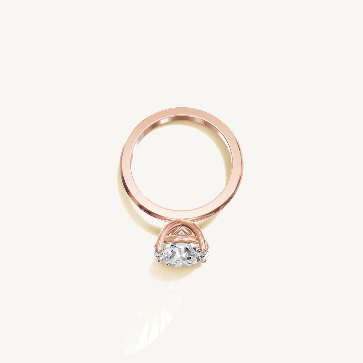 Solitaire 4-Prong Ring with 3ct Brilliant Diamond 