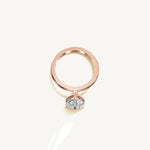 Solitaire 4-Prong Ring with 3ct Pear Diamond 