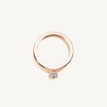 Solitaire 4-Prong Ring with 0.5ct Radiant Diamond 