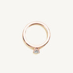 Solitaire 4-Prong Ring with 0.5ct Cushion Diamond 
