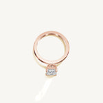 Solitaire 4-Prong Ring with 2ct Emerald Diamond 