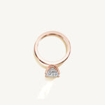 Solitaire 4-Prong Ring with 2ct Princess Diamond 