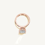 Solitaire 4-Prong Ring with 3ct Princess Diamond 