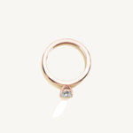 Solitaire 4-Prong Ring with 0.75ct Cushion Diamond 