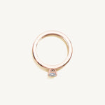 Solitaire 4-Prong Ring with 0.5ct Asscher Diamond 