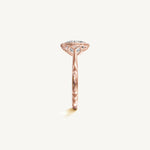 Solitaire Bezel Ring with 2ct Oval Diamond 