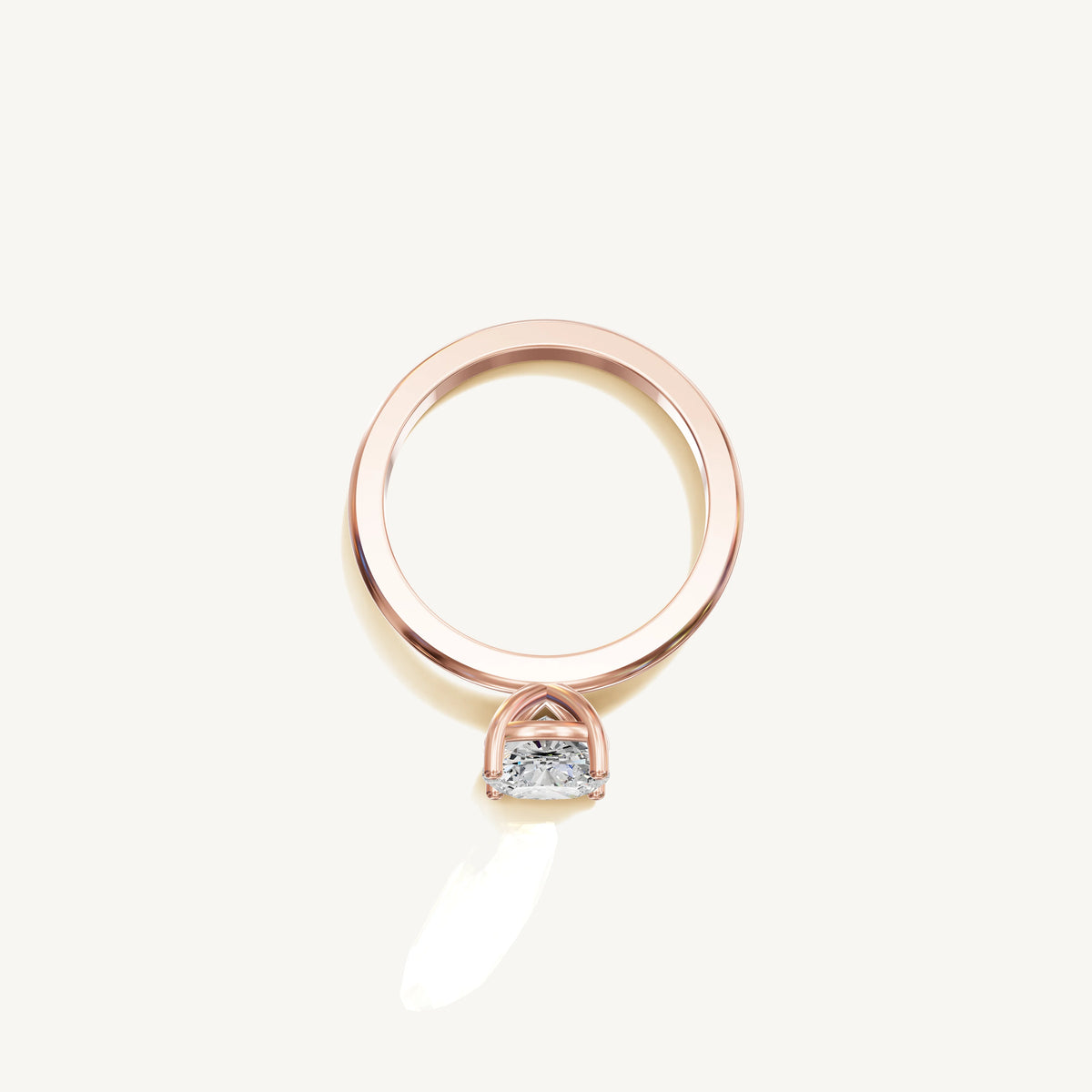 Solitaire 4-Prong Ring with 1.5ct Cushion Diamond 
