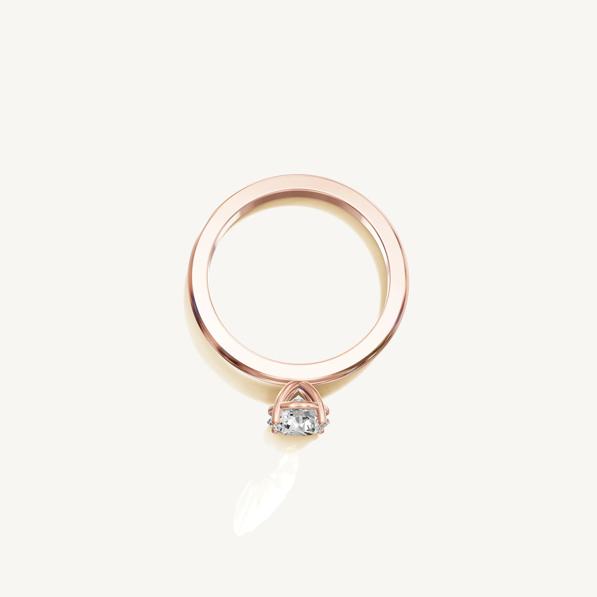 Solitaire 4-Prong Ring with 0.75ct Brilliant Diamond 