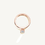 Solitaire 4-Prong Ring with 1ct Emerald Diamond 