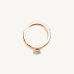 Solitaire 4-Prong Ring with 0.5ct Princess Diamond 