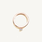 Solitaire 4-Prong Ring with 0.5ct Oval Diamond 