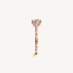 Solitaire Cathedral Ring with 2ct Brilliant Diamond 