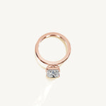 Solitaire 4-Prong Ring with 3ct Radiant Diamond 