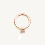 Solitaire 4-Prong Ring with 0.75ct Asscher Diamond 
