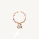 Solitaire 4-Prong Ring with 2ct Oval Diamond 