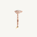 Solitaire Bezel Ring with 3ct Pear Diamond 