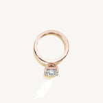 Solitaire 4-Prong Ring with 3ct Asscher Diamond 