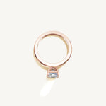 Solitaire 4-Prong Ring with 2ct Asscher Diamond 