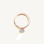 Solitaire 4-Prong Ring with 1.5ct Asscher Diamond 