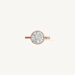 Solitaire Bezel Ring with 1ct Brilliant Diamond 