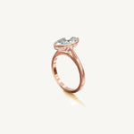Solitaire Bezel Ring with 3ct Marquise Diamond 