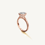 Solitaire Bezel Ring with 0.75ct Cushion Diamond 