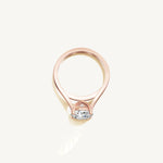 Solitaire Cathedral Ring with 2ct Brilliant Diamond 