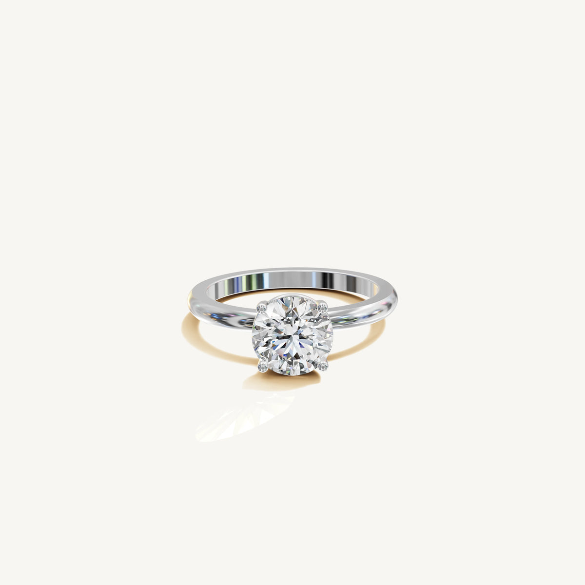 Solitaire 4-Prong Ring with 1.5ct Brilliant Diamond 