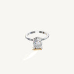 Solitaire 4-Prong Ring with 2ct Oval Diamond 