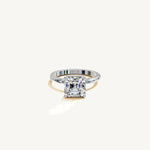 Solitaire 4-Prong Ring with 3ct Asscher Diamond 