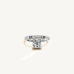 Solitaire 4-Prong Ring with 2ct Radiant Diamond 