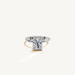 Solitaire 4-Prong Ring with 3ct Radiant Diamond 