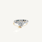 Solitaire 4-Prong Ring with 1.5ct Heart Diamond 