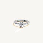 Solitaire 4-Prong Ring with 0.75ct Oval Diamond 