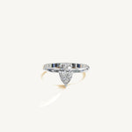 Solitaire 4-Prong Ring with 1ct Pear Diamond 
