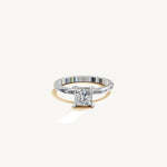 Solitaire 4-Prong Ring with 1ct Princess Diamond 
