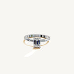 Solitaire 4-Prong Ring with 1ct Emerald Diamond 