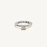 Solitaire 4-Prong Ring with 0.5ct Princess Diamond 
