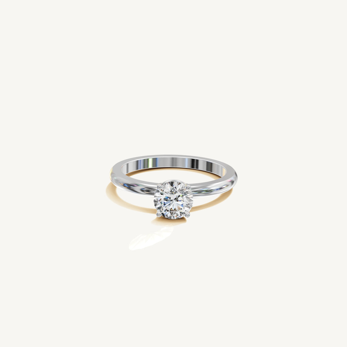 Solitaire 4-Prong Ring with 0.75ct Brilliant Diamond 