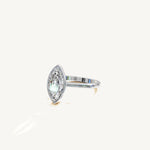Solitaire Bezel Ring with 3ct Marquise Diamond 