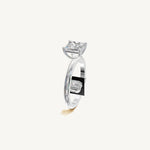 Solitaire 4-Prong Ring with 1.5ct Princess Diamond 