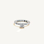 Solitaire 4-Prong Ring with 0.75ct Asscher Diamond 
